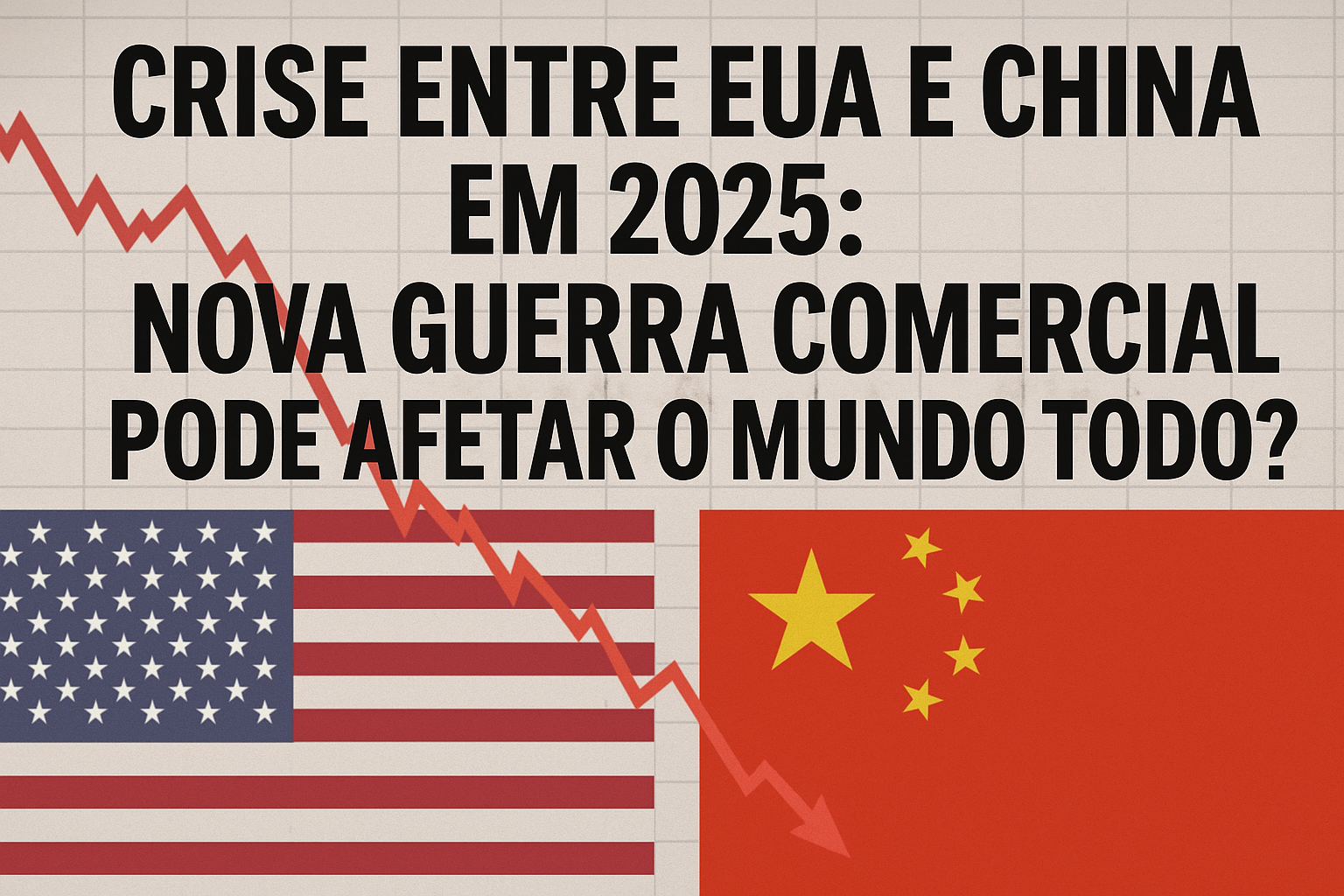 Crise entre EUA e China em 2025: nova guerra comercial pode afetar o mundo todo?